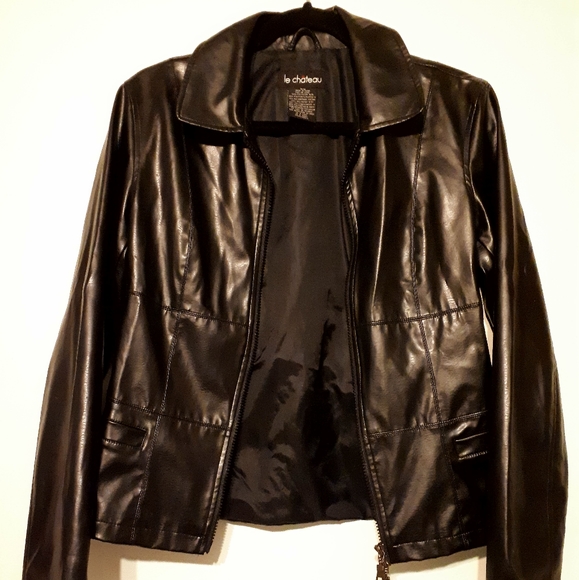 Le Chauteau Faux Leather Jacket - Picture 2 of 5